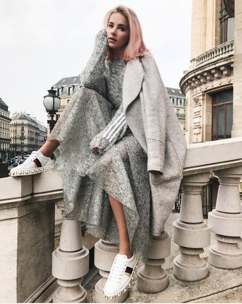 Maffashion w spódnicy MMC podczas PFW