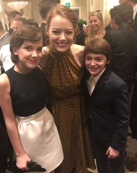 Millie Bobby Brown, Emma Stone, Noah Schnapp