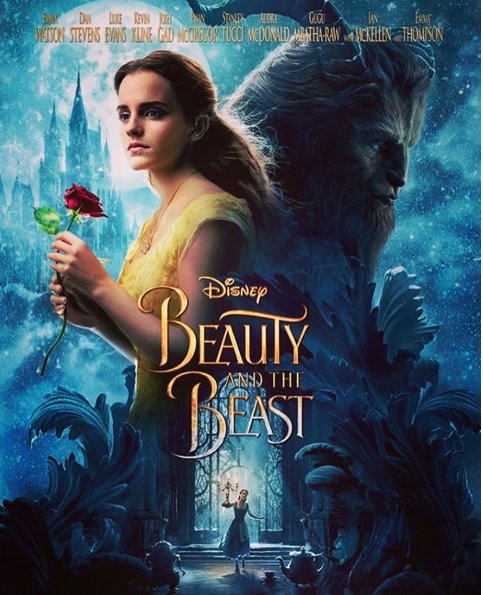 Plakat filmu Piękna i Bestia z 2017 roku