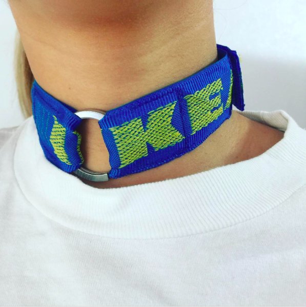 Choker z torby IKEA