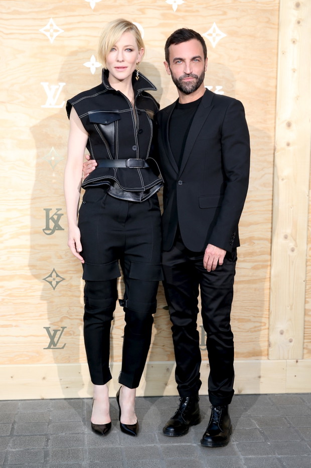 Gwiazdy na premierze kolekcji Masters Louis Vuitton x Jeff Koons - Cate Blanchett, Nicolas Ghesquiere