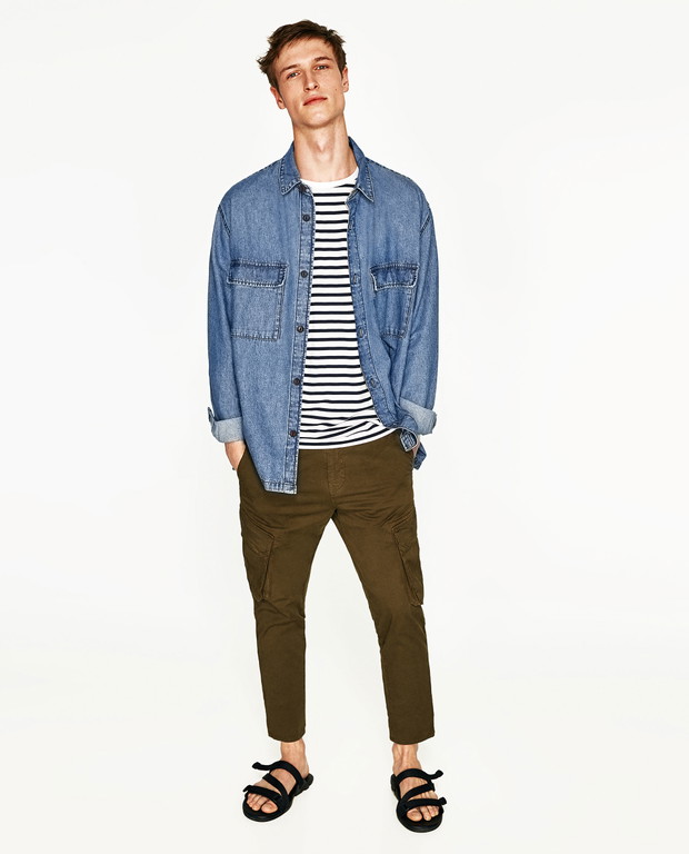 Zara - wyprzedaż 2017: kurtka dżinsowa oversize, 99,90 PLN