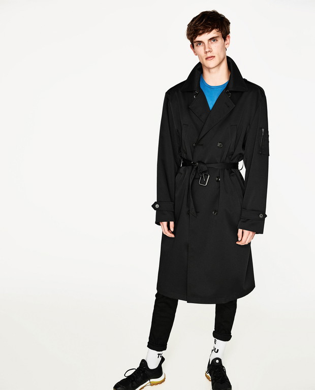 Zara - wyprzedaż 2017: trencz oversize, 229 PLN