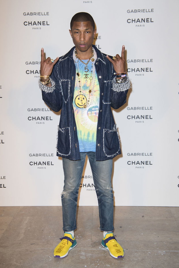 Pharrell Williams na premierze zapachu Gabrielle marki Chanel