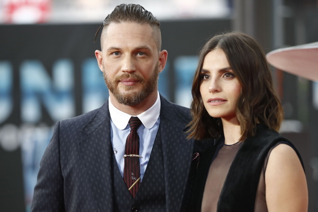 Tom Hardy i jego żona Charlotte Riley na światowej premierze filmu „Dunkierka”