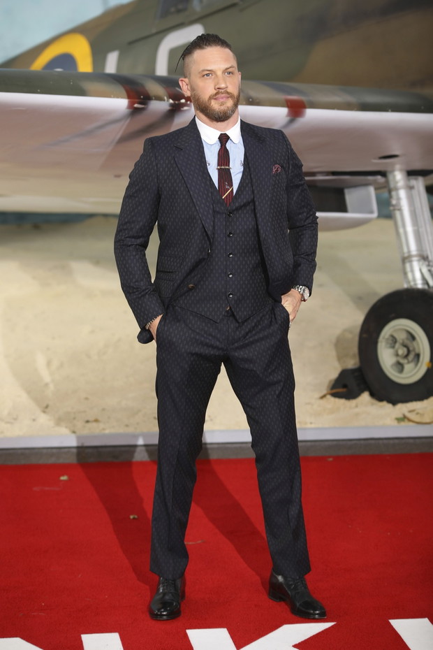 Tom Hardy na światowej premierze filmu „Dunkierka”