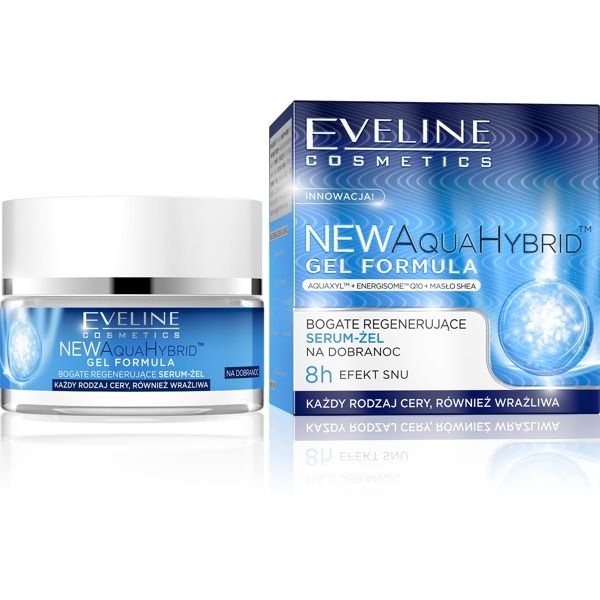 New Aqua Hybrid Gel Formula, bogate regenerujące serum-żel na dobranoc