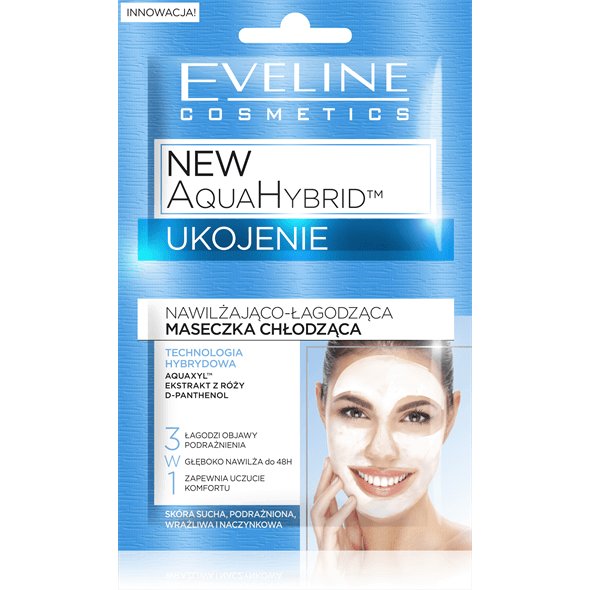 NEW AQUA HYBRID Ukojenie nawilżająco-łagodząca maseczka chłodząca 3w1