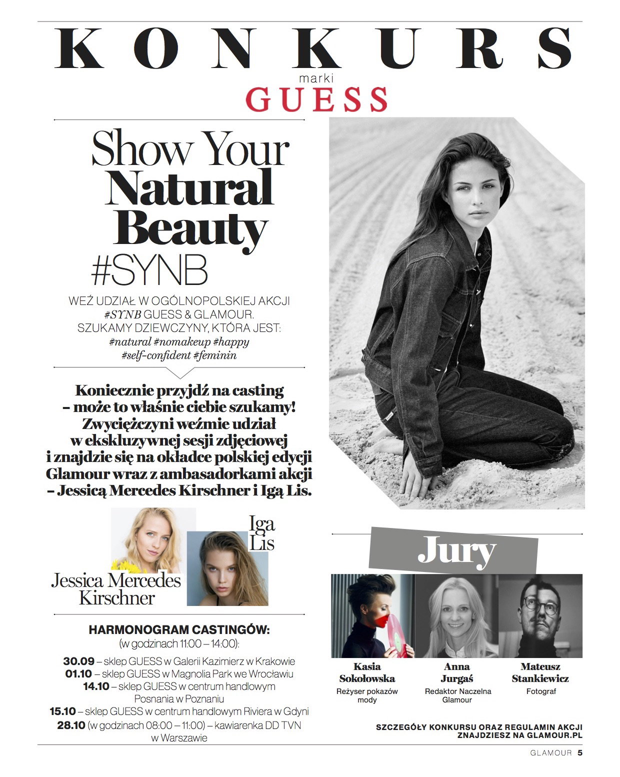 Konkurs GUESS i Glamour - Show Your Natural Beauty