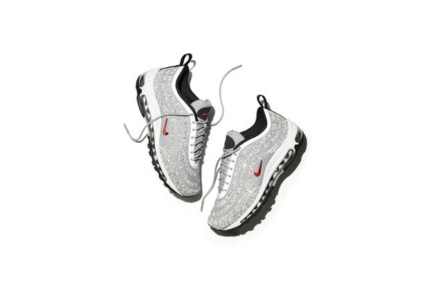 Szary model Nike Air Max 97 z kryształkami Swarovskiego