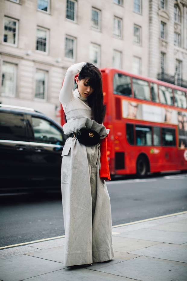 Moda uliczna na London Fashion Week wiosna-lato 2018