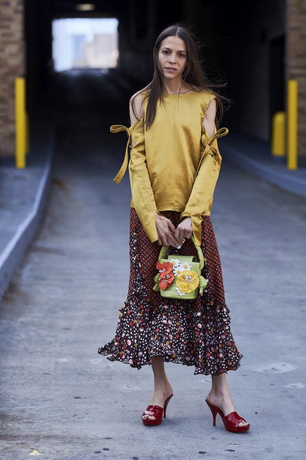 Moda uliczna New York Fashion Week wiosna-lato 2018