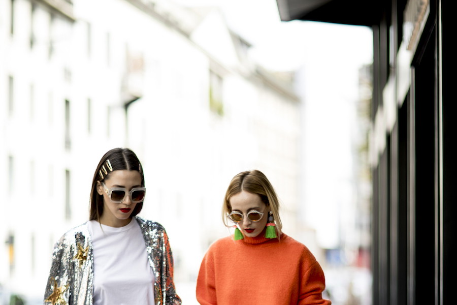 Street style Milan Fashion Week wiosna-lato 2018