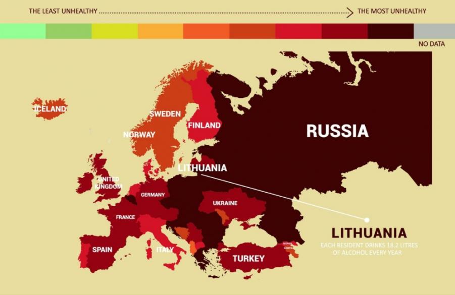 Oto najbardziej niezdrowe kraje świata