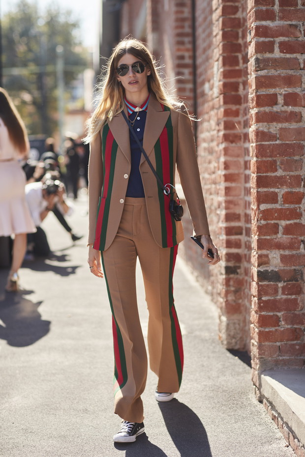Moda uliczna Milan Fashion Week wiosna-lato 2018