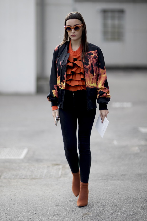 Moda uliczna Milan Fashion Week wiosna-lato 2018