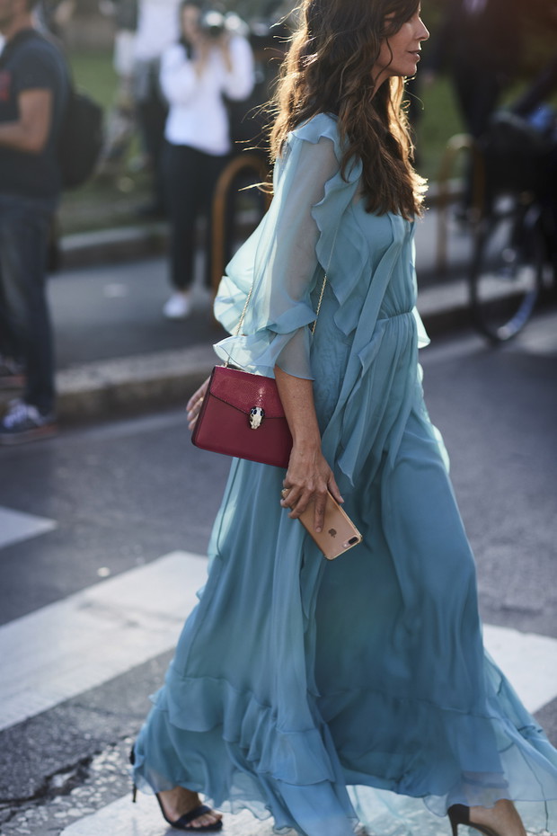 Moda uliczna Milan Fashion Week wiosna-lato 2018