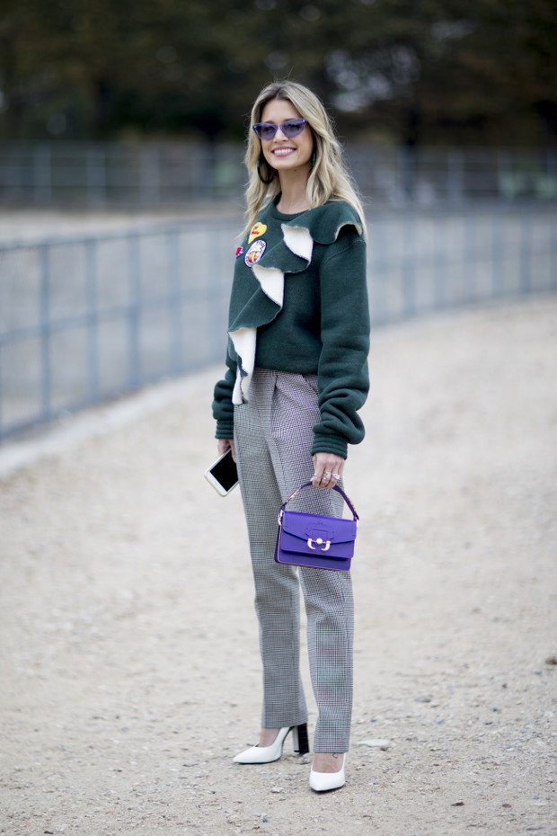 Moda uliczna na Paris Fashion Week wiosna lato 2018