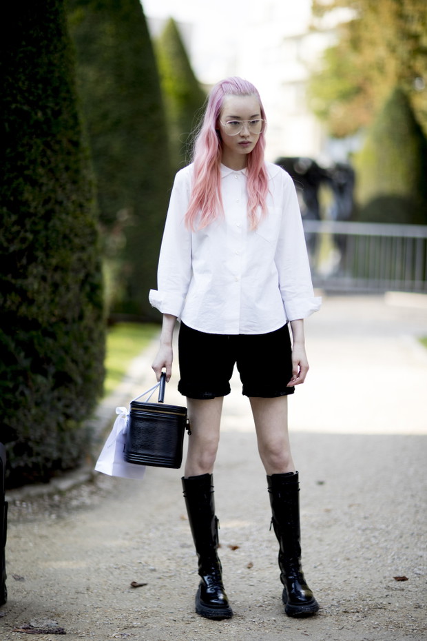 Moda uliczna na Paris Fashion Week wiosna lato 2018
