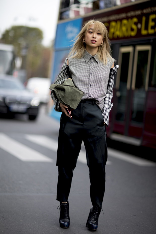 Moda uliczna na Paris Fashion Week wiosna lato 2018