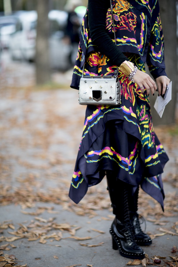 Moda uliczna na Paris Fashion Week wiosna lato 2018