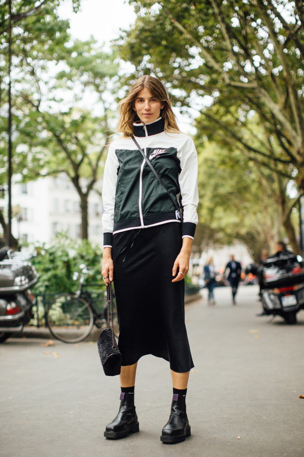 Moda uliczna na Paris Fashion Week wiosna lato 2018