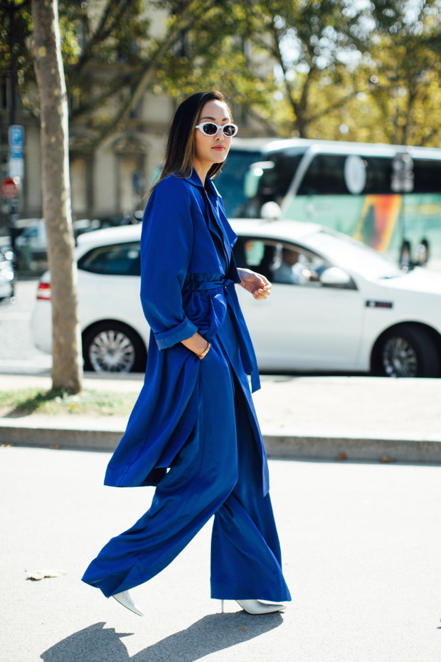 Moda uliczna na Paris Fashion Week wiosna lato 2018