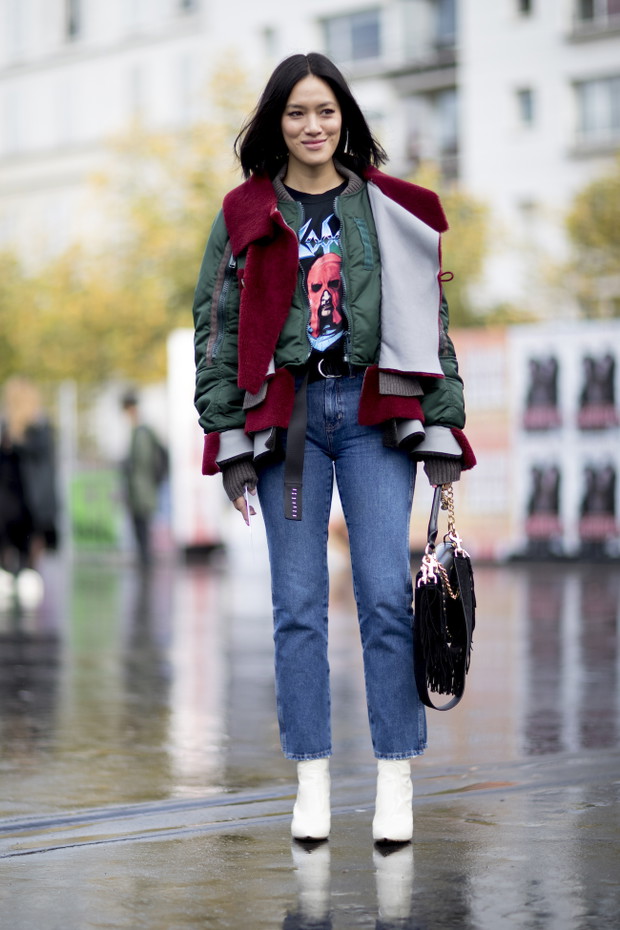 Moda uliczna na Paris Fashion Week wiosna lato 2018
