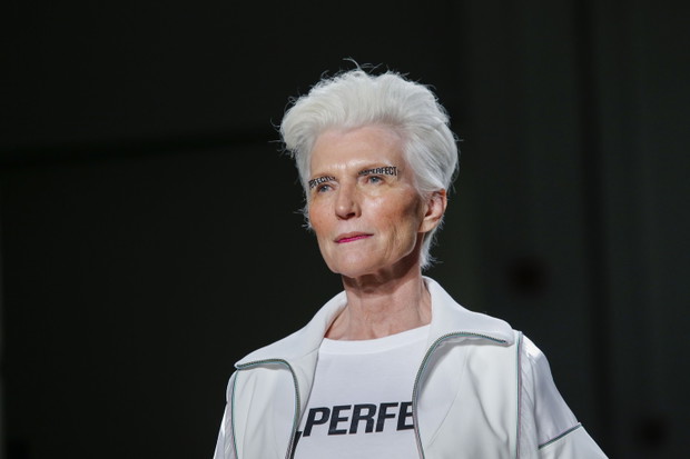 Maye Musk na wybiegu Concept Korea, New York Fashion Week wiosna lato 2018