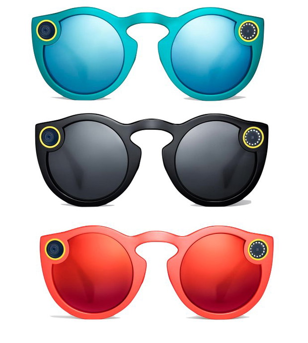 Okulary Snapchat Spectacles są dostępne w trzech różnych kolorach