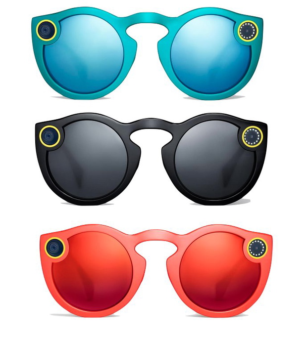 Okulary Snapchat Spectacles są dostępne w trzech różnych kolorach