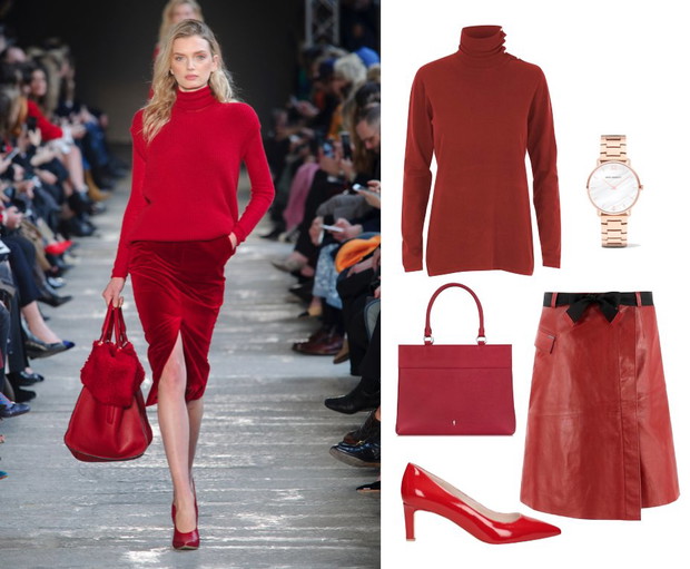 Czerwony total look u Max Mary vs. propozycja redakcji Glamour