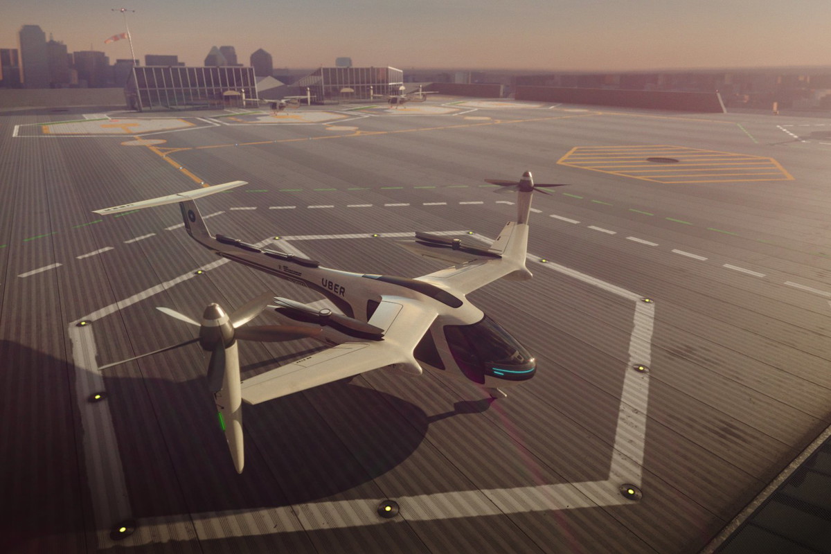 UberAIR jest częścią szerszego programu Uber Elevate zmierzającego do uruchomienia w szeregu miast na całym świecie sieci małych, elektrycznych pojazdów latających umożliwiających pionowy start i lądowanie.