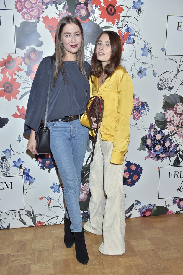 Gwiazdy na premierze kolekcji ERDEM x H&M: Kasia Szymków (Jestem Kasia) i Kinga Litwińczuk (Style On)
