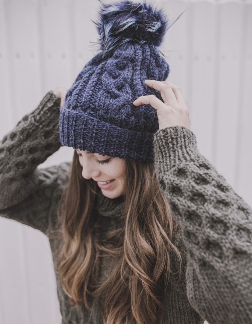 Czapka FINKE Bibbi Beanie Granatowa, 184 zł z 230 zł