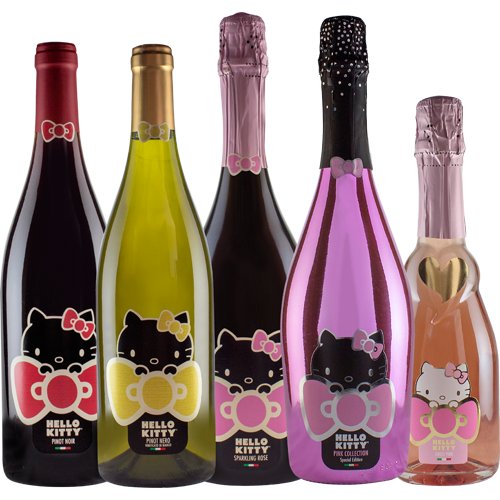 Kolekcja win z etykietą Hello Kitty