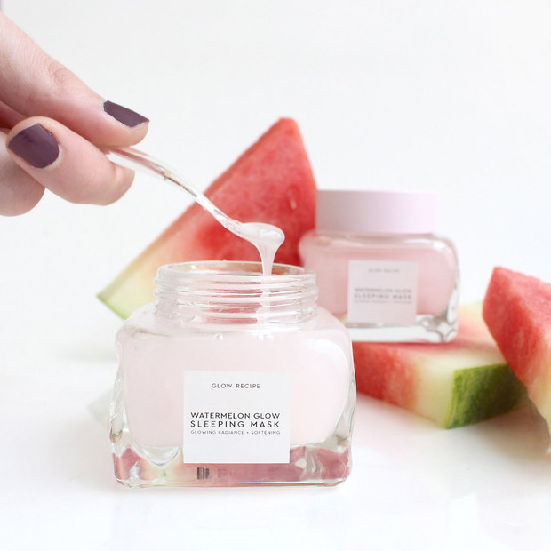 Maseczka na noc Watermelon Glow Sleeping Mask Glow Recipe