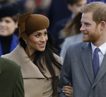 Meghan Markle podczas świątecznego spaceru z rodziną królewską