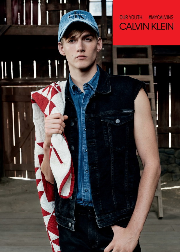 Presley Gerber w kampanii Calvin Klein Jeans wiosna-lato 2018