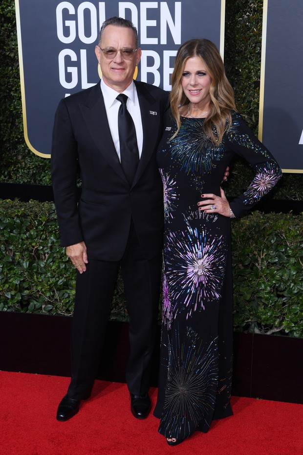 Gwiazdy Złote Globy 2018: Tom Hanks i Rita Wilson