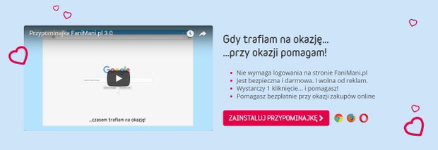 Za pomocą fanimani.pl zainstaluj wtyczkę Przypominajkę, dzięki której będziecie wiedzieć, które sklepy objęte są akcją.
