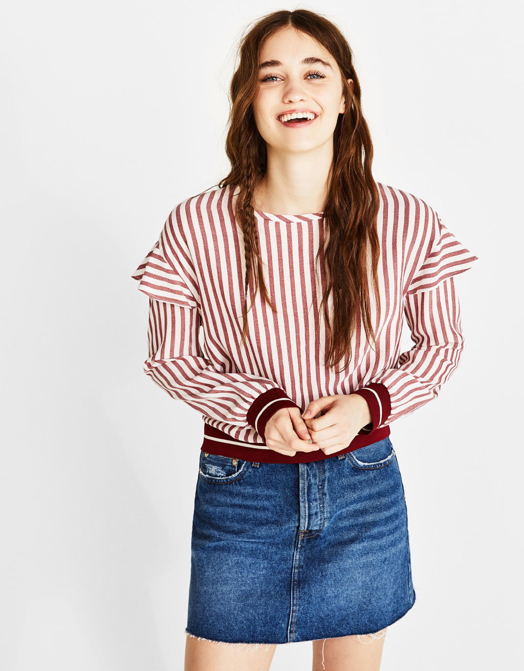 Bluzka w paski, Bershka 79,90 zł