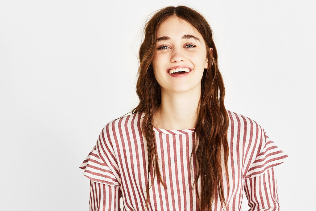 Bluzka w paski, Bershka 79,90 zł