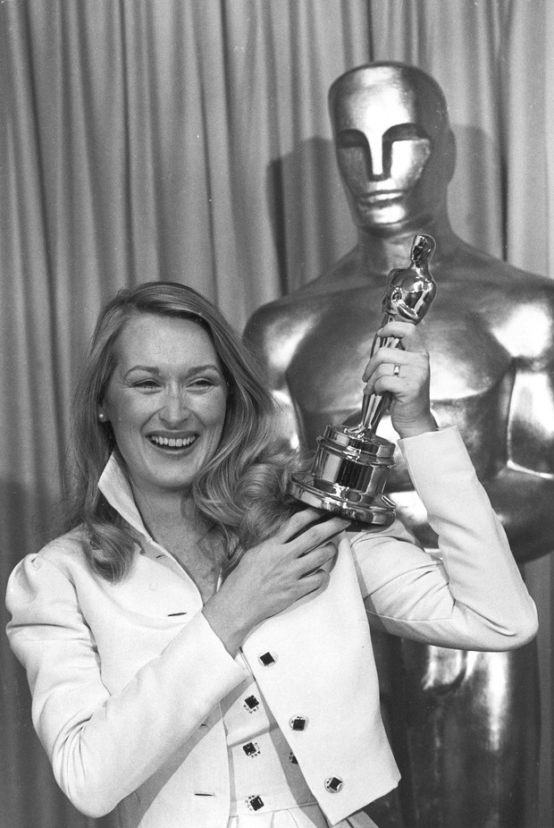 Meryl Streep w 1980 roku z Oscarem dla najlepszej aktorki drugoplanowej za film „Sprawa Kramerów”