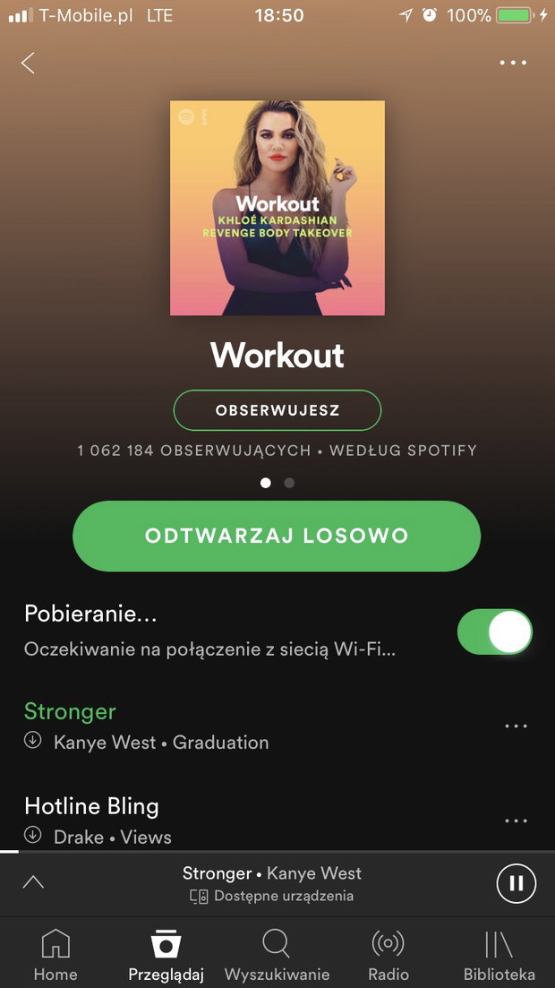 Najlepsze piosenki na siłownię znajdziecie na playliście Khloé Kardashian na Spotify