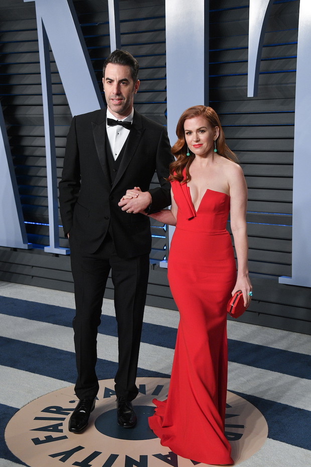Oscary 2018 after party Vanity Fair: Sacha Baron Cohen i Isla Fisher