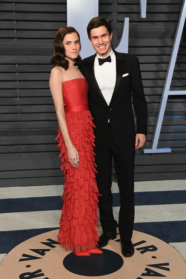 Oscary 2018 after party Vanity Fair: Allison Williams i Ricky Van Veen