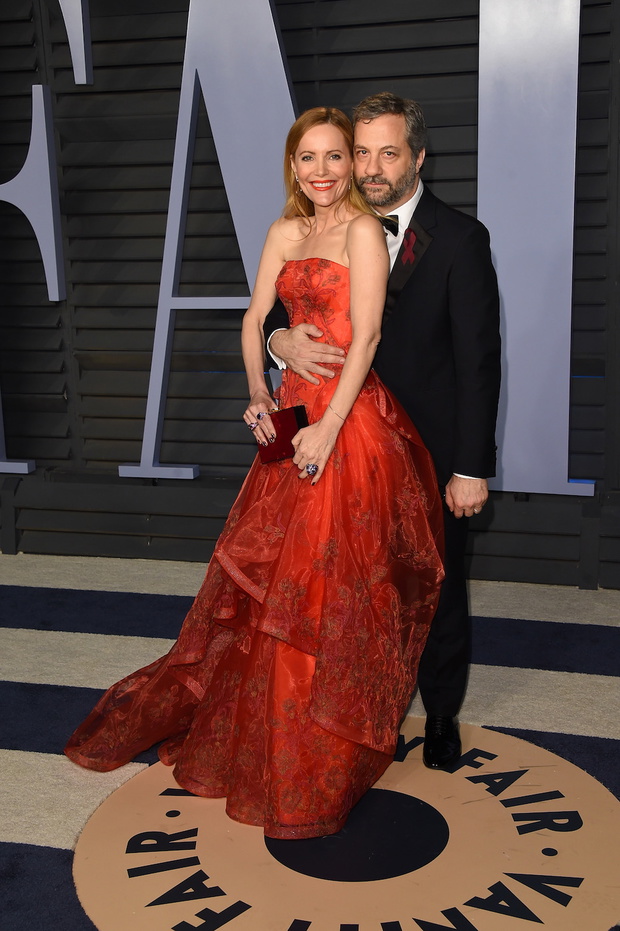 Oscary 2018 after party Vanity Fair: Leslie Mann i Judd Apatow