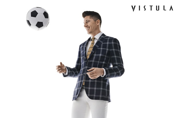 Robert Lewandowski w nowej kampanii Vistuli wiosna-lato 2018
