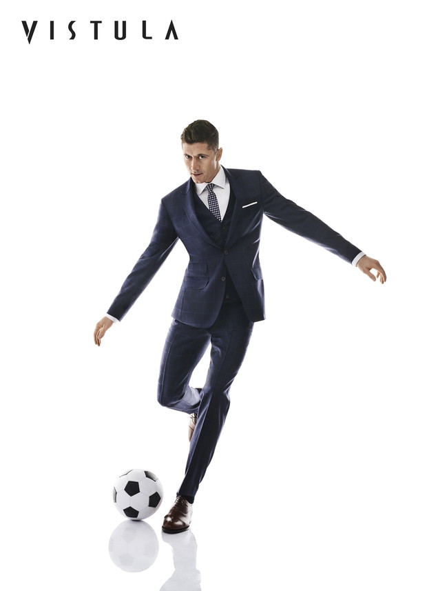 Robert Lewandowski w nowej kampanii Vistuli wiosna-lato 2018